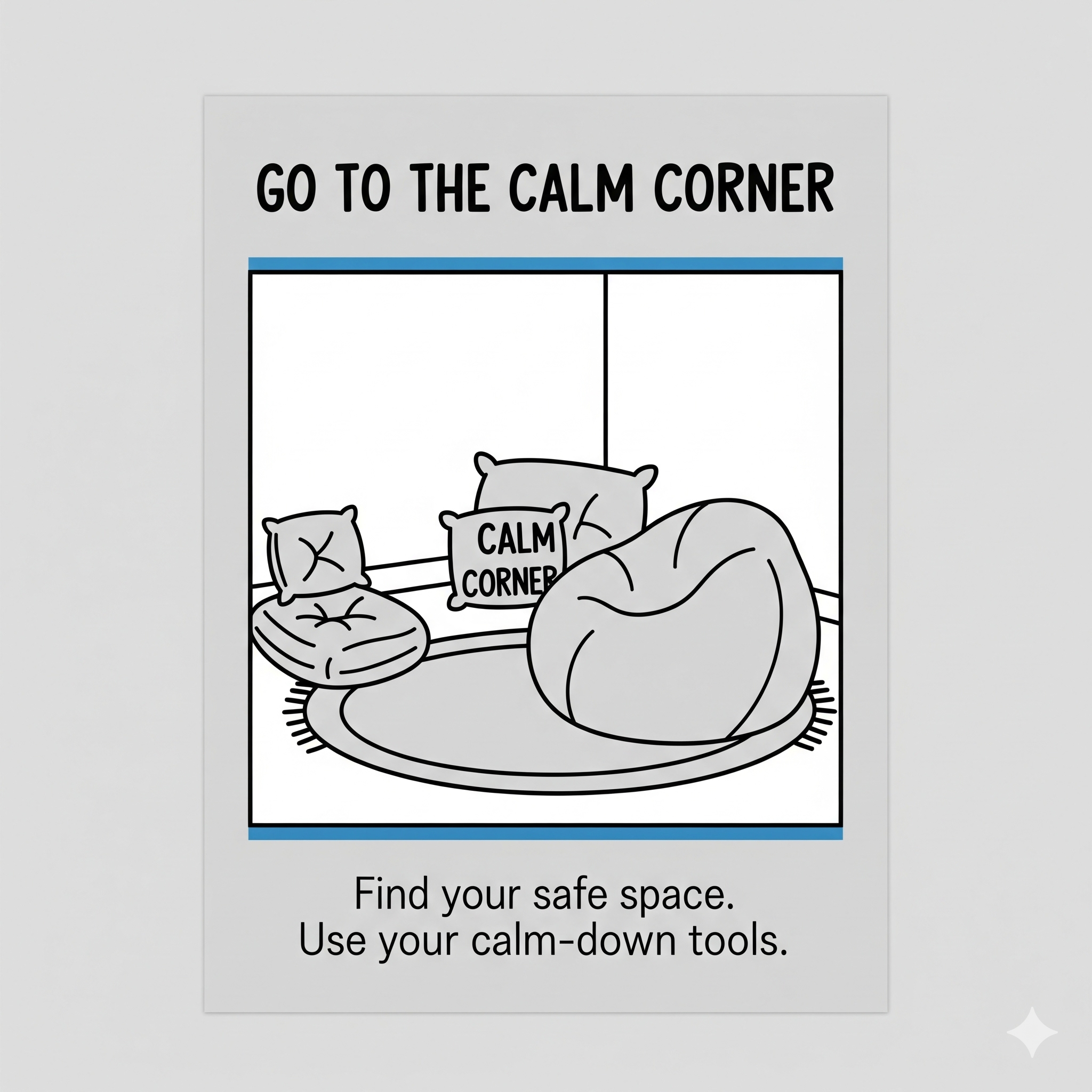 Go to the Calm Corner coping strategy card